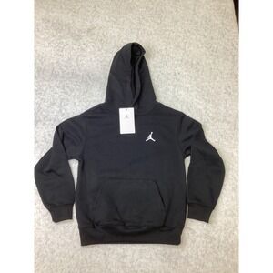 Jordan Boys Essentials Pullover Hoodie Black‎ Jumpman Sweatshirt 95F116-023 Sz S
